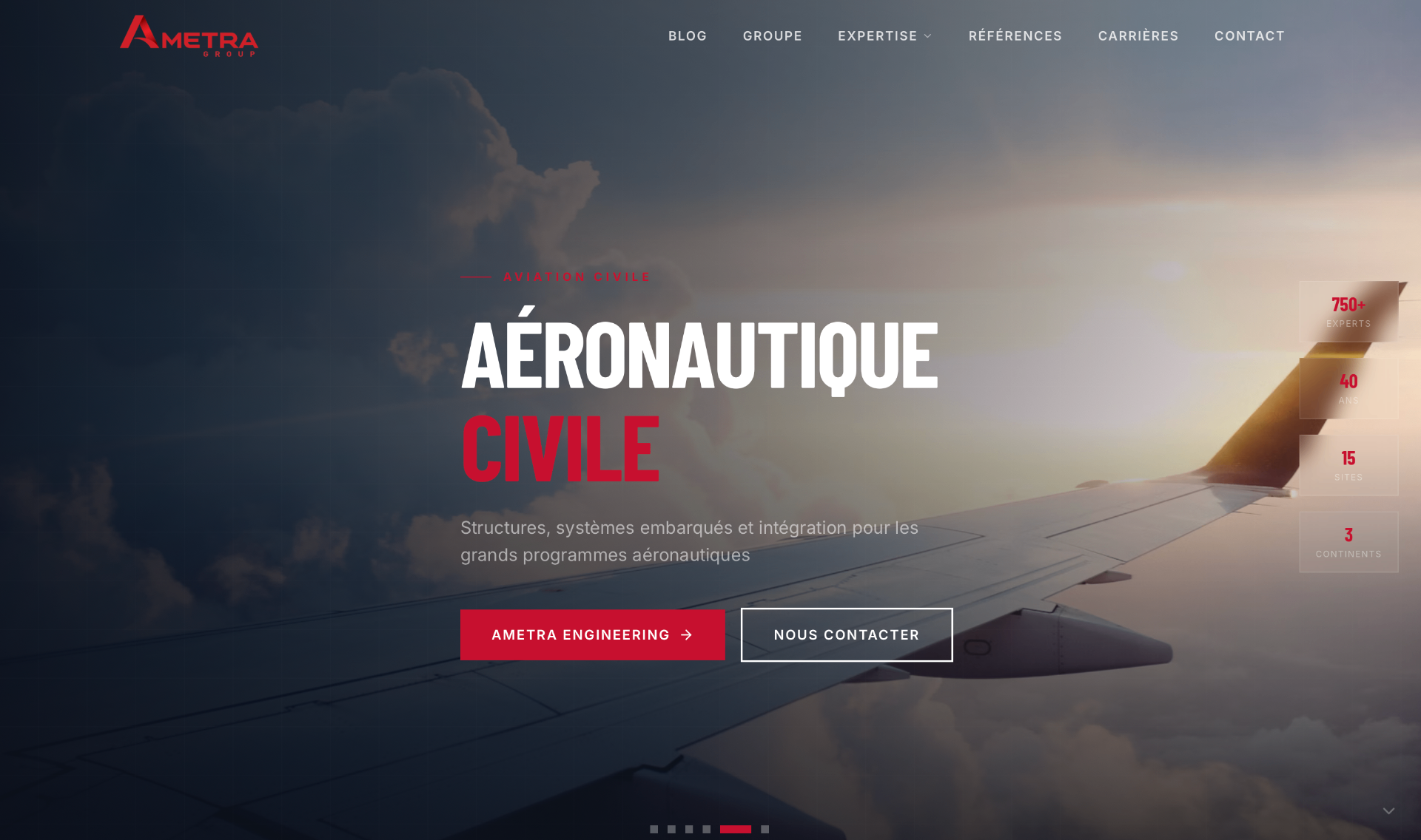 AMETRA Group — Site web professionnel réalisé par Trinity Studio